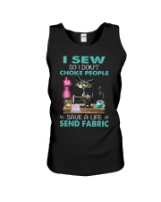 Cat Sew save a live gift for you Unisex Tank tile