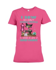 Cat Sew save a live gift for you Premium Fit Ladies Tee tile