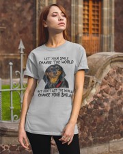 Dachshund your smile dachshund lover dog moms Classic T-Shirt apparel-classic-tshirt-lifestyle-06