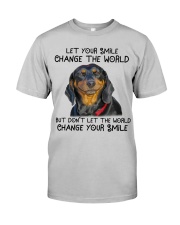 Dachshund your smile dachshund lover dog moms Classic T-Shirt front