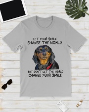 Dachshund your smile dachshund lover dog moms Classic T-Shirt lifestyle-mens-crewneck-front-17