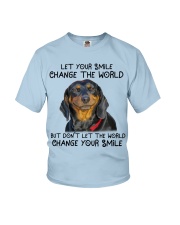 Dachshund your smile dachshund lover dog moms Youth T-Shirt tile