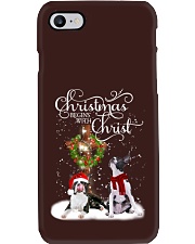 Boston Terrier Christmas begins gift for you Phone Case tile