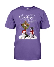 Boston Terrier Christmas begins gift for you Premium Fit Mens Tee tile