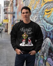 Boston Terrier Christmas begins gift for you Crewneck Sweatshirt lifestyle-unisex-sweatshirt-front-2