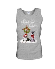 Boston Terrier Christmas begins gift for you Unisex Tank tile