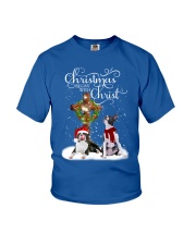 Boston Terrier Christmas begins gift for you Youth T-Shirt tile