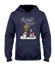 Boston Terrier Christmas begins gift for you Hooded Sweatshirt tile