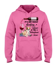 Not really drinking alone chihuahua Gift for u Hooded Sweatshirt tile