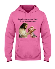 Yorkshire terrier after he created dog mom Hooded Sweatshirt tile