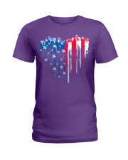 Goat freedom colors Ladies T-Shirt tile