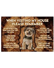 Yorkshire Terrier Visiting house please remember 17x11 Poster front