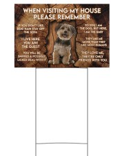 Yorkshire Terrier Visiting house please remember Yard Signs tile