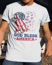 Dachshund God bless America Gift for u Classic T-Shirt apparel-classic-tshirt-lifestyle-28