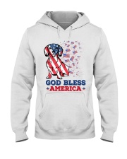 Dachshund God bless America Gift for u Hooded Sweatshirt tile