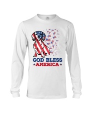 Dachshund God bless America Gift for u Long Sleeve Tee tile