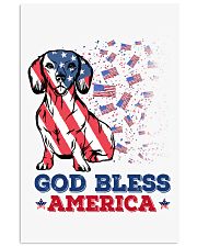 Dachshund God bless America Gift for u Vertical Poster tile