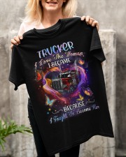 Trucker I love the woman Gift for you Classic T-Shirt apparel-classic-tshirt-lifestyle-front-117