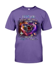 Trucker I love the woman Gift for you Premium Fit Mens Tee tile