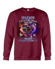 Trucker I love the woman Gift for you Crewneck Sweatshirt tile