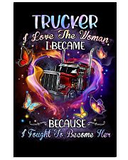 Trucker I love the woman Gift for you Vertical Poster tile