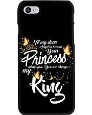 Butterfly your princess misses you Phone Case tile