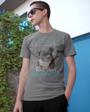 Pitbull annoying people pitbull lover dog moms Classic T-Shirt apparel-classic-tshirt-lifestyle-17
