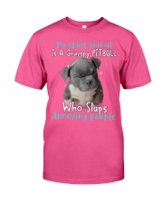 Pitbull annoying people pitbull lover dog moms Classic T-Shirt tile