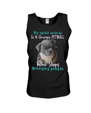 Pitbull annoying people pitbull lover dog moms Unisex Tank tile