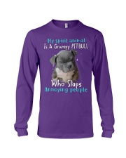Pitbull annoying people pitbull lover dog moms Long Sleeve Tee tile