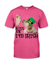 Golden retriever kiss me dog mom Premium Fit Mens Tee tile