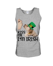 Golden retriever kiss me dog mom Unisex Tank tile