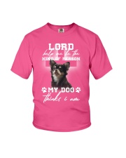 Chihuahua thinks i am chihuahua lovers Youth T-Shirt tile