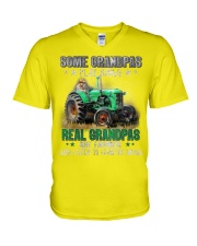 Farmer Real grandpas Gift for you V-Neck T-Shirt tile