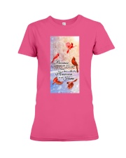 Cardinal bird Heaven in home Gift for you Premium Fit Ladies Tee tile
