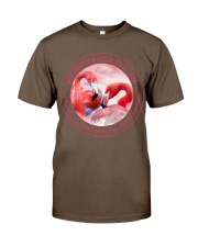 Flamingo no matter bird lover Classic T-Shirt tile