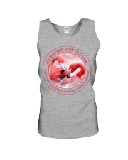 Flamingo no matter bird lover Unisex Tank tile