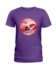Flamingo no matter bird lover Ladies T-Shirt tile