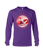 Flamingo no matter bird lover Long Sleeve Tee tile