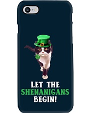 Cat let the shenanigans begins cat lover Phone Case tile