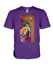 Turtle magical gift for turtle lover V-Neck T-Shirt tile