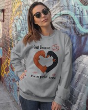 Dachshund perfect for me dachshund lover dog mom Crewneck Sweatshirt lifestyle-unisex-sweatshirt-front-3