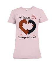 Dachshund perfect for me dachshund lover dog mom Premium Fit Ladies Tee tile