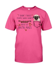 People woof back at pugs Gift for you Classic T-Shirt tile