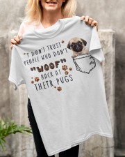 People woof back at pugs Gift for you Classic T-Shirt apparel-classic-tshirt-lifestyle-front-117