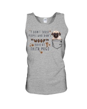 People woof back at pugs Gift for you Unisex Tank tile
