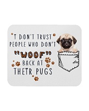 People woof back at pugs Gift for you Mousepad tile