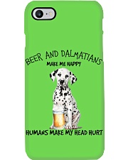 Dalmatian And Beer make me happy Gift for you Phone Case tile