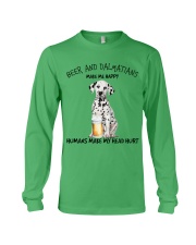 Dalmatian And Beer make me happy Gift for you Long Sleeve Tee tile