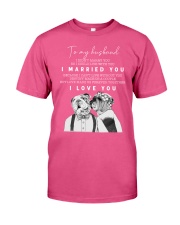 Bulldog to my husband dog lover Premium Fit Mens Tee tile